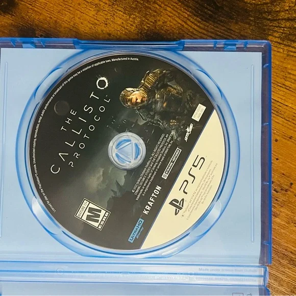 Sony Blue Video Game Case for The Callisto Protocol